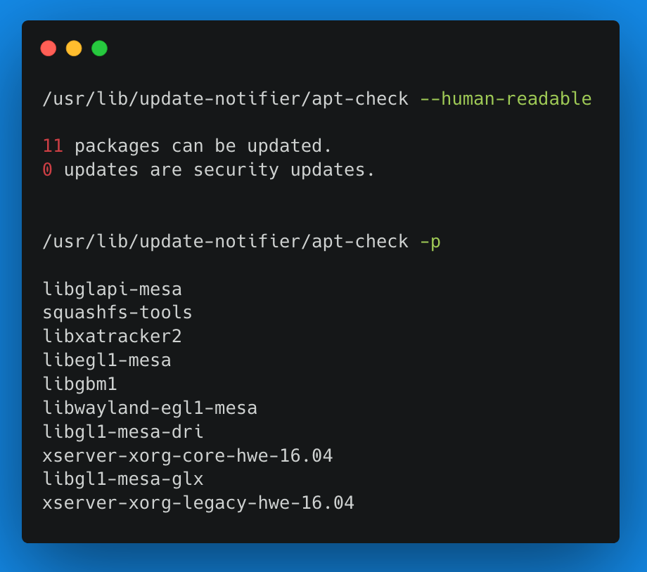 apt-check